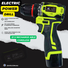 Brushless Electric Drill 16.8 V with 2.0Ah Battery Chargeable Powerful Tool