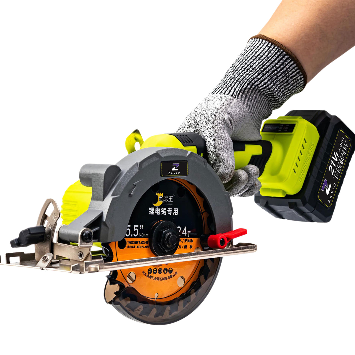 Mini Electric Cordless Circular Saw  With 4.0Ah Batteries Power Tool for Wood, Metal & Tile