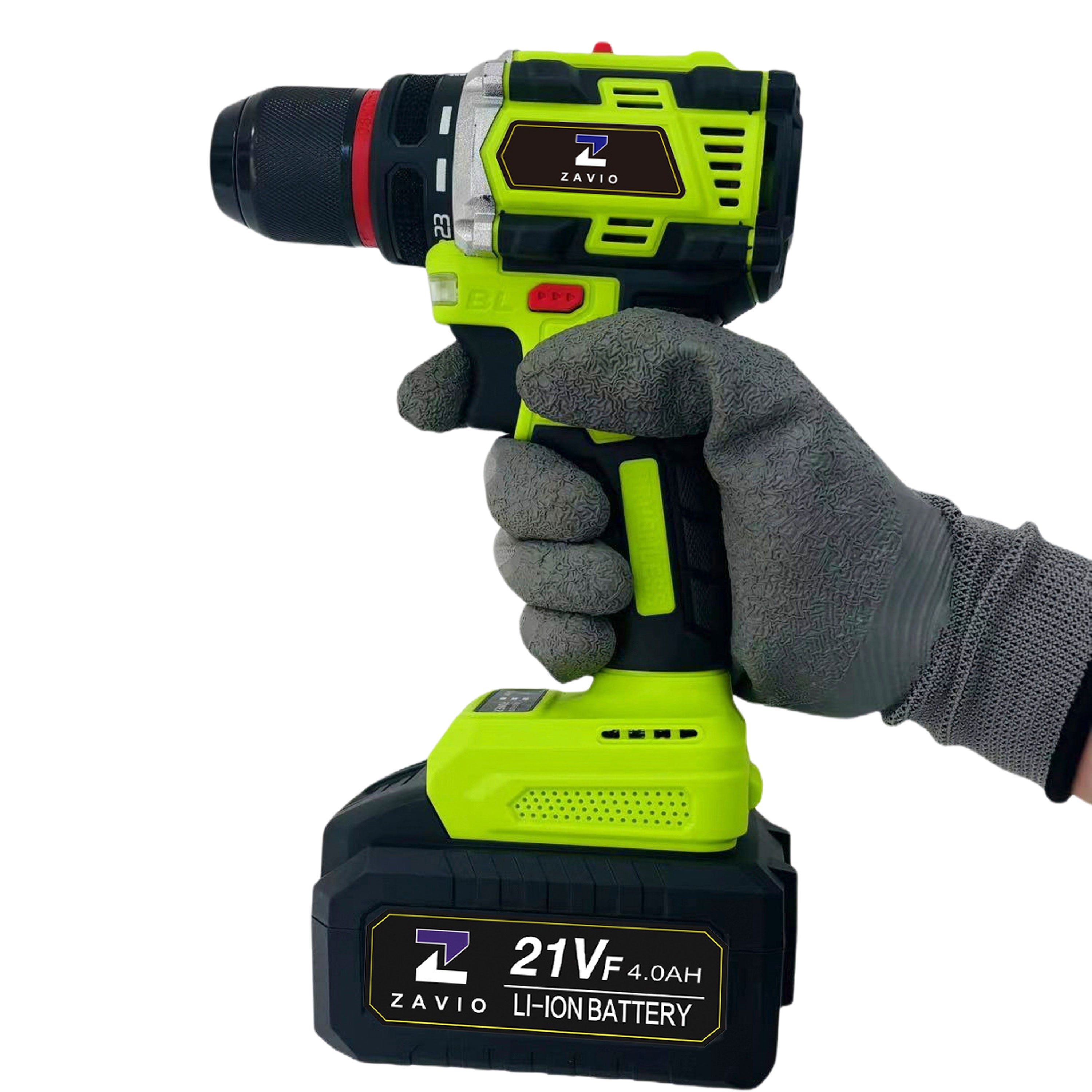 Brushless Electric Drill 16.8 V with 2.0Ah Battery Chargeable Powerful Tool
